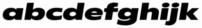 Radiate Sans Extra Bold Expanded Italic