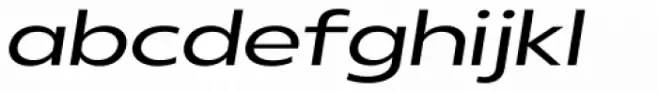 Radiate Sans Regular Semi Expanded Italic