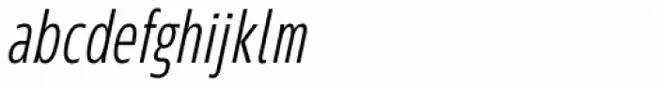 Ramston Thin Condensed Italic