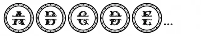 Relic Forest Island 3 Monogram cirlce frame