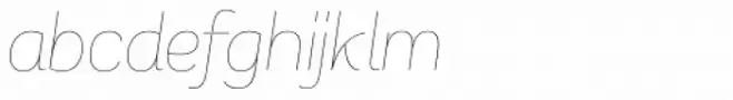 Remora Sans W2 Thin Italic