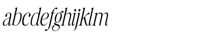Retro Voice Thin Normal One Italic