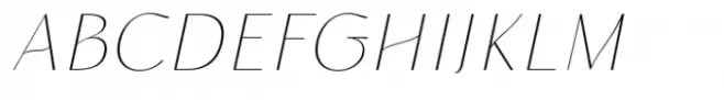 Rise of Beauty Thin Italic