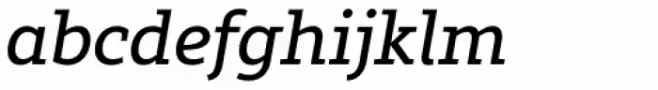Rival Slab Regular Italic