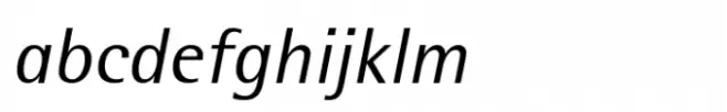 Rotis Semi Sans Hellenic Std Regular Italic