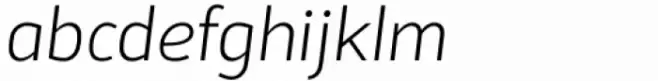 Sadi Sans Extra Light Italic