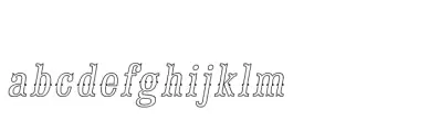 Saloon Girl Fill Lines Italic