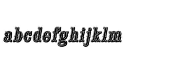 Saloon Girl Inline Italic