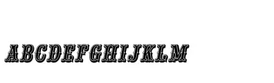 Saloon Girl SC Inline Italic