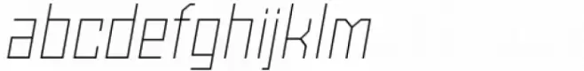 SbB Powertrain Extra Narrow Thin Italic
