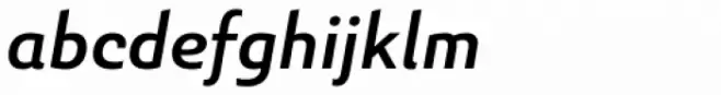 Senlot Sans Extended Demi Italic