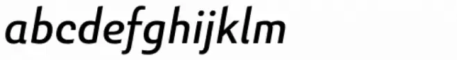 Senlot Sans Norm Medium Italic