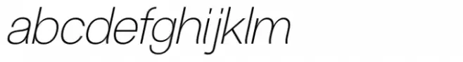 Silver Archer Ultra Light Italic