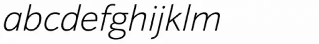 Sonus ExtraLight Italic