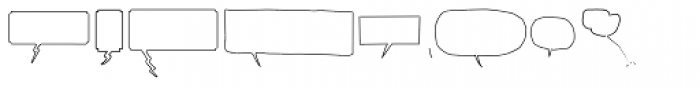 Speech Bubbles Outline