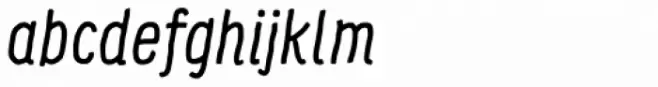 Supernett Condensed Regular Italic