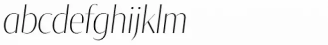 Tabac Big Glam Thin Italic