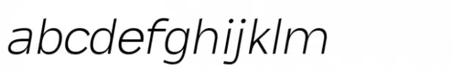 Tebel Sans Thin Italic