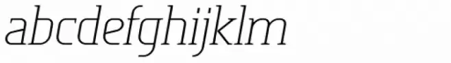 Tertre ExtraLight Italic