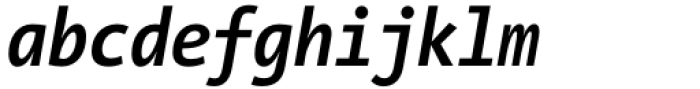 The Sans Mono Condensed Bold Italic