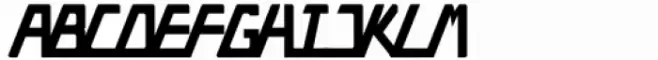 Trapezoidal Bold Italic