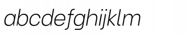 Turnkey Soft Extra Light Italic