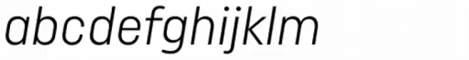 Uniform Pro Condensed Light Italic