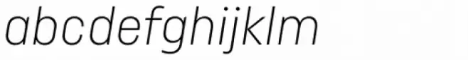 Uniform Pro Condensed Thin Italic