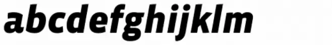 Vista Sans Black Italic