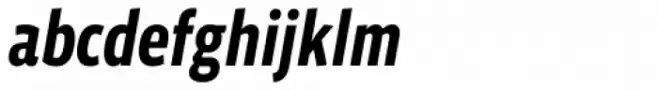 Vista Sans Narrow Bold Italic