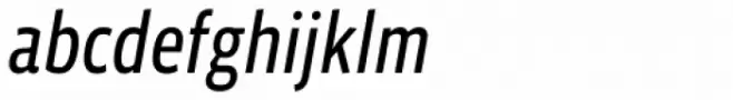 Vista Sans Narrow Italic