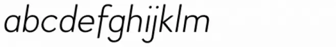 Woodford Bourne Thin Italic