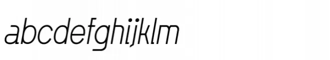Xaver Grotesk Cond-Light-Italic