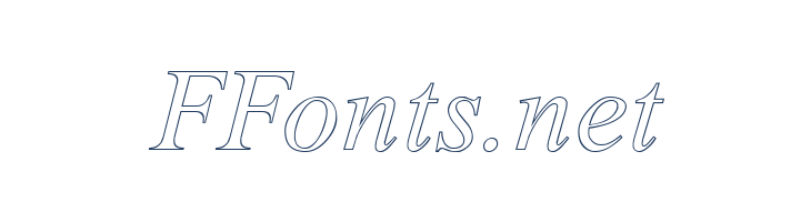 Amerton Outline Italic font — Lorem ipsum body text preview