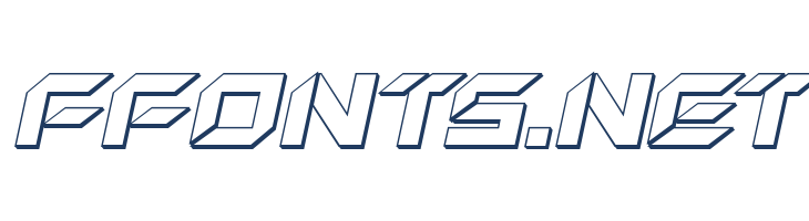 New York Escape 3D Italic font — Lorem ipsum body text preview