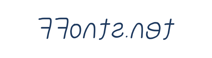 NumbBunny Reversed Italic font — Lorem ipsum body text preview