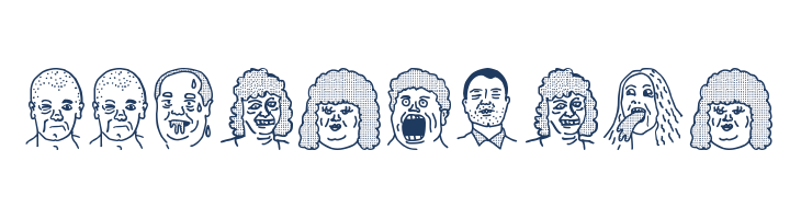 woodcutter people faces font — Lorem ipsum body text preview