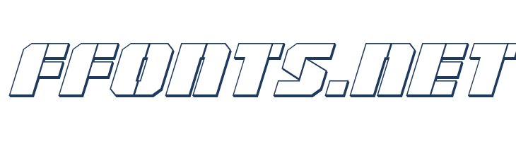 Warp Thruster 3D Italic font — Lorem ipsum body text preview